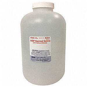 STERILE SALINE 0.9% 1000ML 6/CS